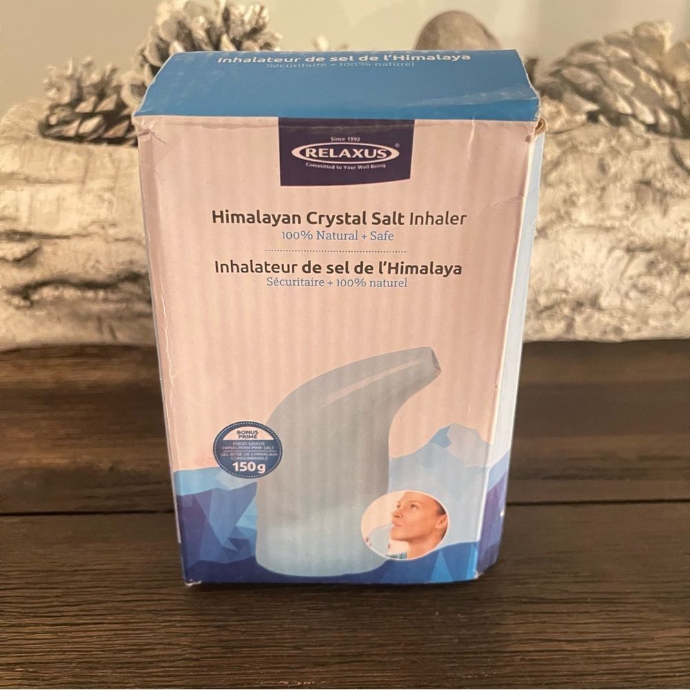 Relaxus Himalayan Crystal Salt Inhaler 100% Natural New in Box!